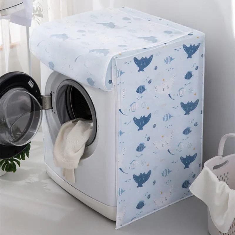 Washing Machine Cover Set Of 2 Pieces Size 85x60x60cm - High Quality Material To Protect Your Washing Machine From Dust And Water