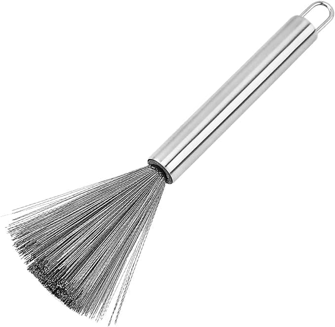 Steel Wire Dish Cleaning Brush for Grease, Stainless & Grill Scrubbing