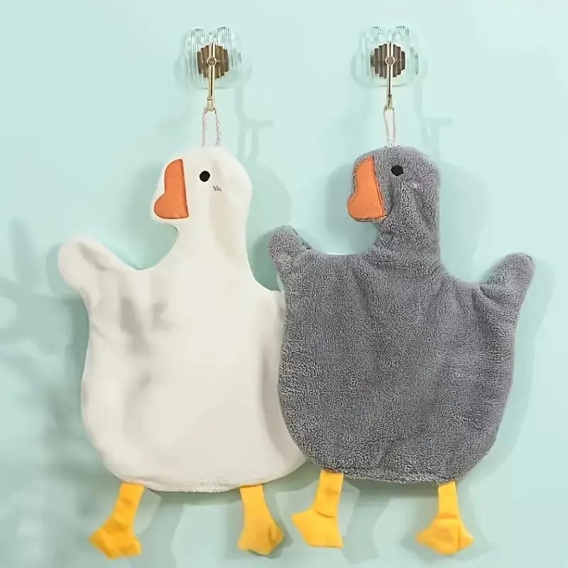 Double Towel Set 2pc Dual Colors High Absorption Soft Microfiber