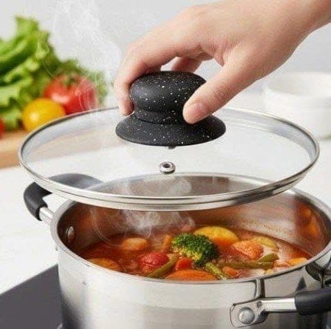 Generic Pot Lid Handle, Universal Replacement Knob for Pan Lids, Secure Screw Attachment, Easy Install, .db Container lid