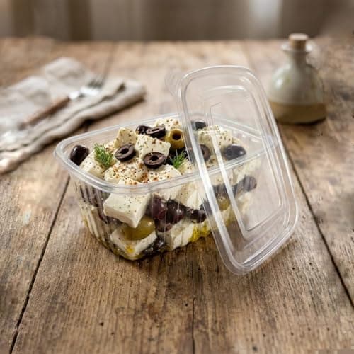 1000ml Clear Plastic Food Container with Lid 1000ml Dishware bowl