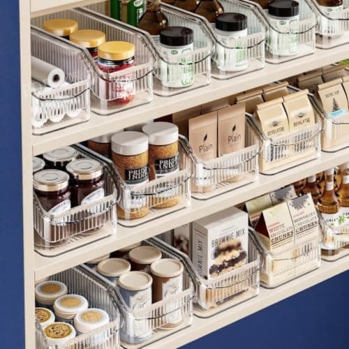 Rolling Acrylic Organizer with Dividers for Kitchen and Bathroom 32.5cm