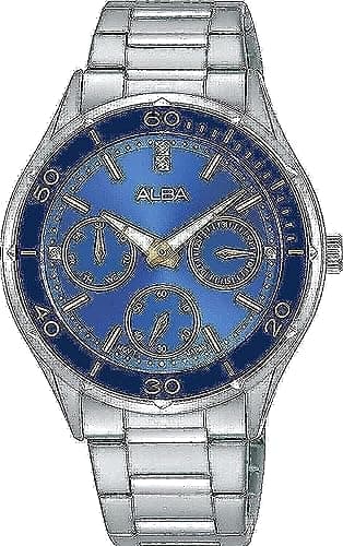 Alba Watch for Women, Quartz Movement, Analog Display, Silver Stainless Steel Strap-AP6703X