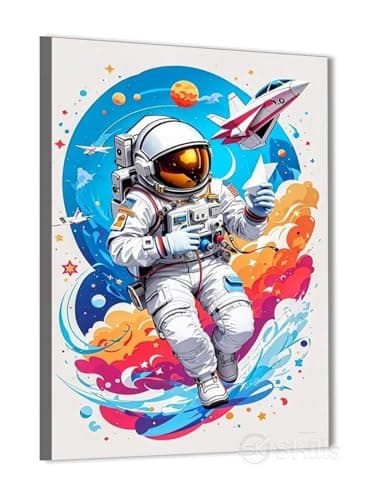Skills C0070 Canvas Wall Art - Street Art - Graffiti - Wall Hanging for Home Wall Decor, Living Room, Office Decorations & More - Size (30cm x 40cm)