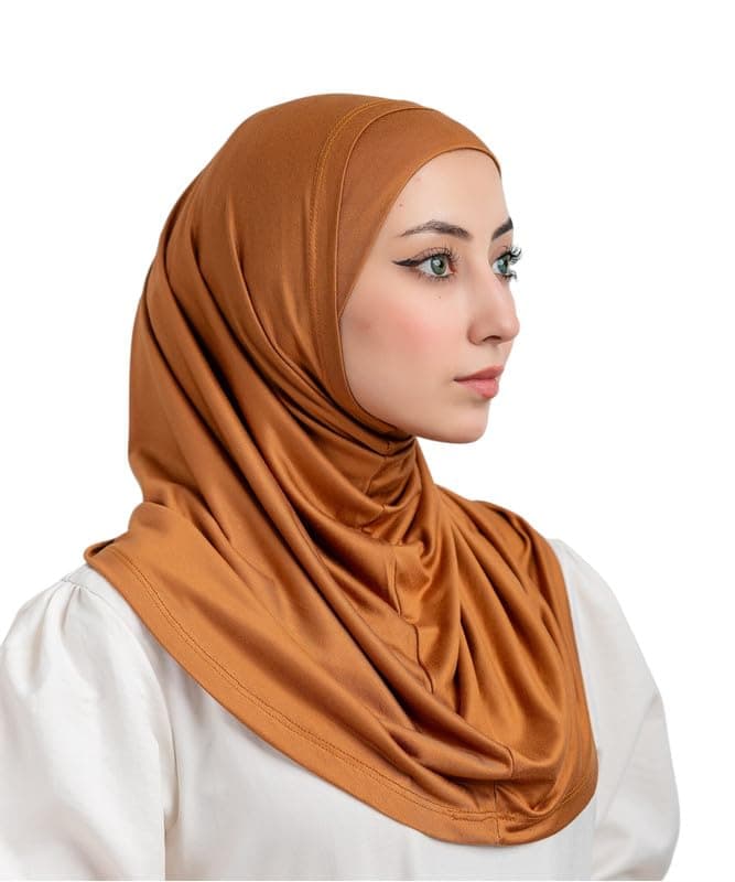 Farah Viscose Set Of 2 Pieces (Hijab&Bandana) Syrian Style For Women-Havan Scarf