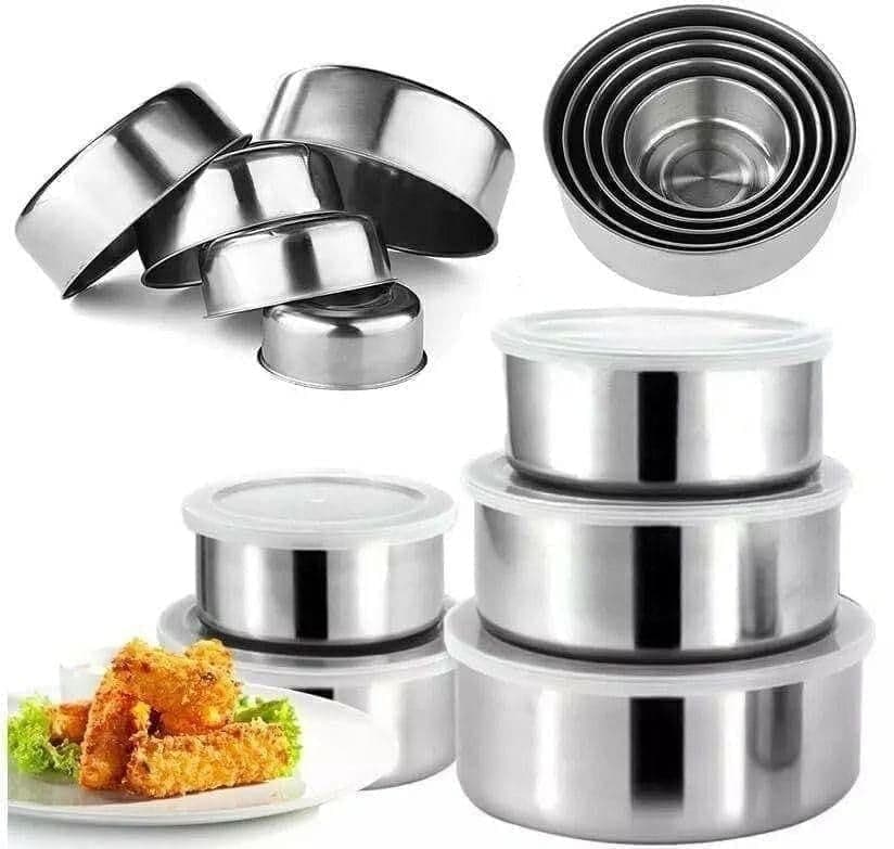 Metal Refrigerator Container Set for Storage and Storage – Various Sizes Food Organizer Containers for Kitchen and Fridge