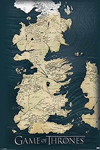 Pyramid International Map Maxi Poster, Multi-Colour, 61 x 91.5 cm