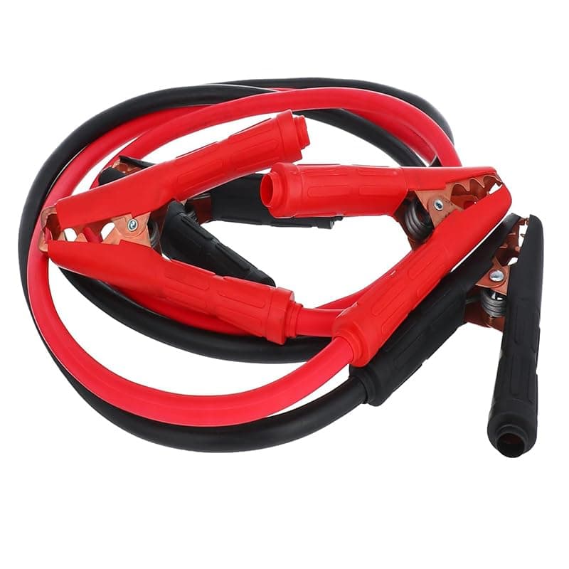 KaberTrade KaberTrade High Voltage Car Battery Extension Cable Strong Clamp Black and Red (600 Amp - 2m Length - Code:10390) Jump starter