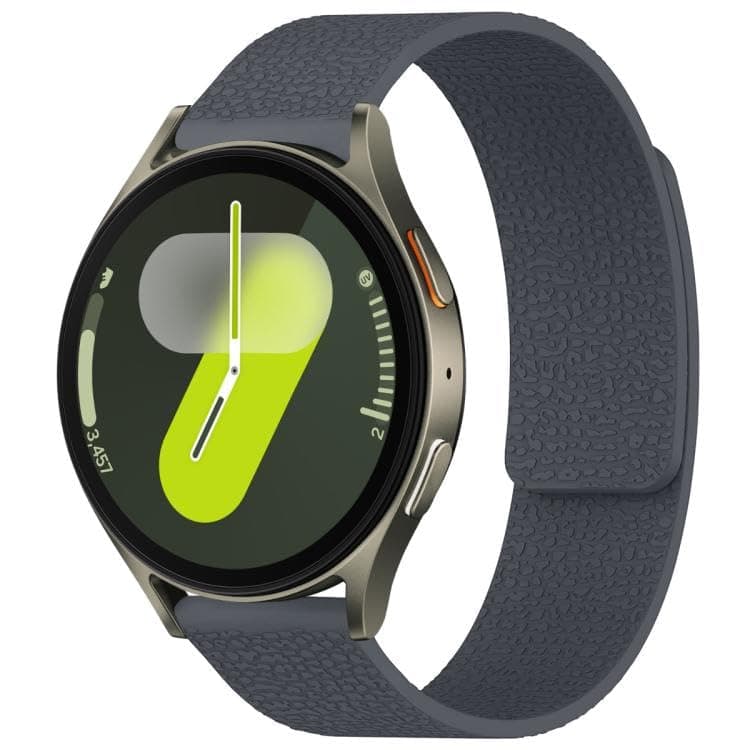 Magnetic Strap Compatible with Samsung Galaxy Watch 7/6/5/4 (20mm), Silicone Sport Wristband with Magnetic Clasp, No Gap Required, (Gray) Watch band