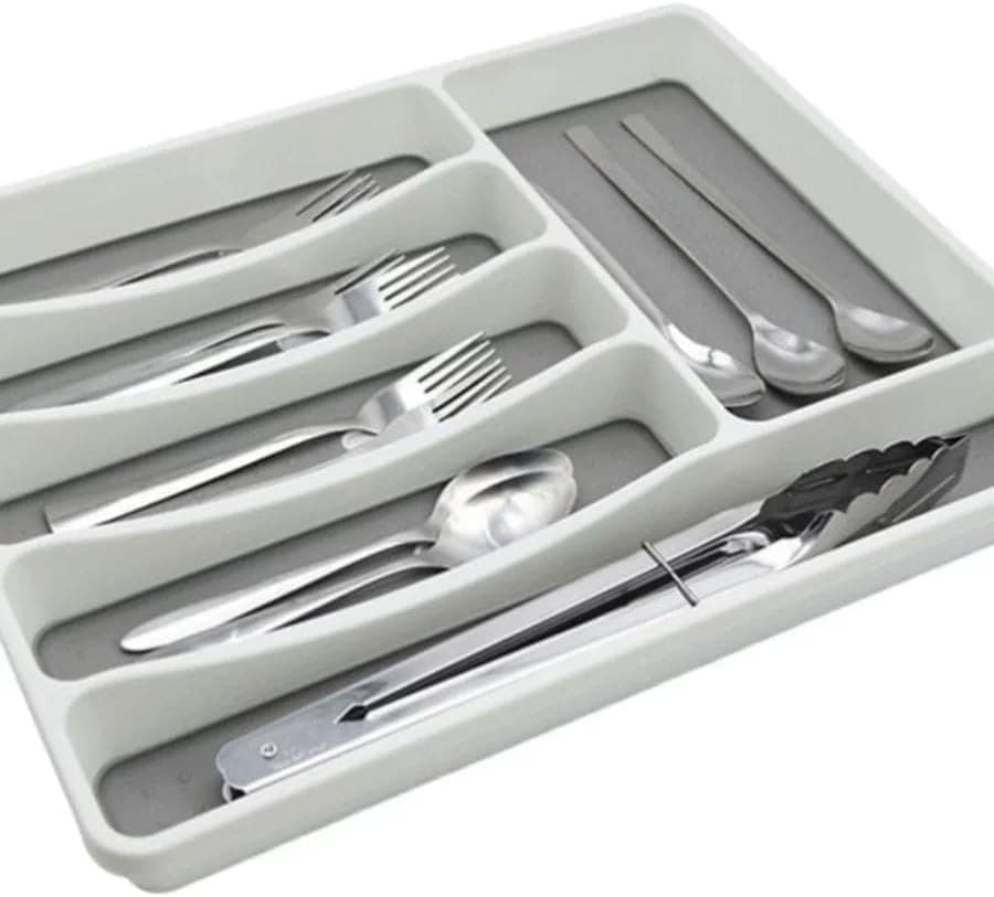 Plastic Drawer Organizer Tray for Kitchen Utensils Stationery and Vanity