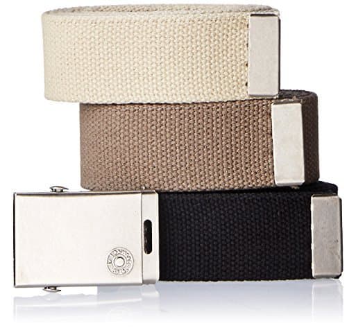 Levi's mens Cut to Fit 3 Pack Web Belt With Buckle Belt (pack of 3) Apparel belt
