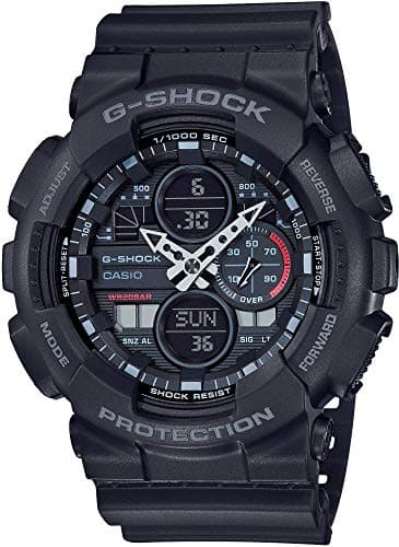 Casio G-Shock GA-140-1A1DR Resin Band Analog-Digital Watch for Men - Black