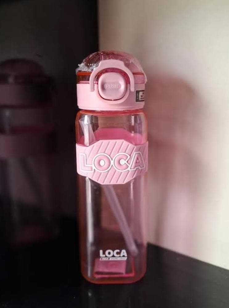 Generic Water bottle – 850ml, With straw, 100% leak-proof, secure lid, Lightweight and healthy (BPA-free), Available in multiple colors, .bak