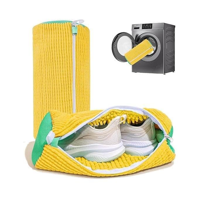 Microfiber Shoe Laundry Bag with Cleaning Brushes for Washing Machine Storage bag