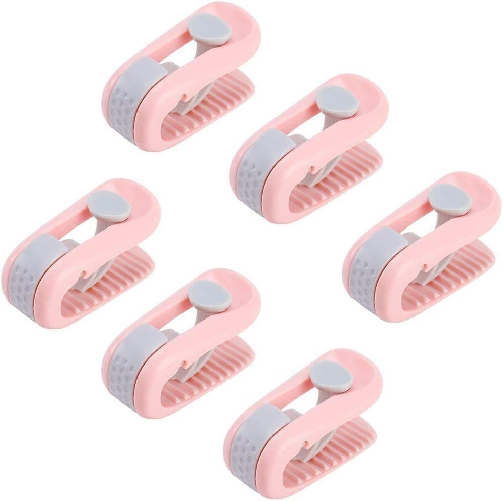 6 Pieces Bed Sheet Clips Duvet Fasteners Blanket Grippers Non-Slip Quilt Holder Clamps Bedding Stabilizers Durable Mattress Cover Clips Set White Fitted sheet