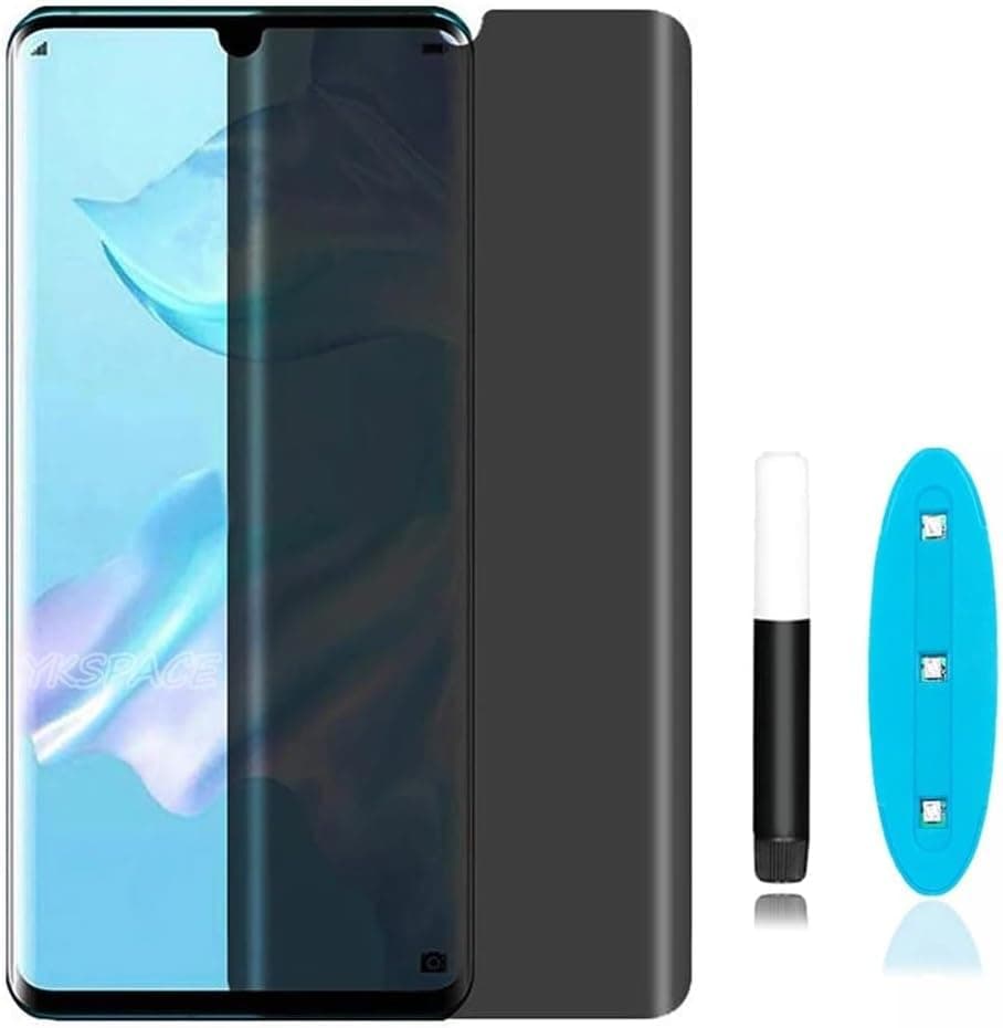 ELMO3EZZ UV Privcy Protective Tempered Glass Privacy Screen Protector 3D Curved Edge Reno 11 5G Privacy Anti-Scratch Smear Full Cover Screen Cellular phone case