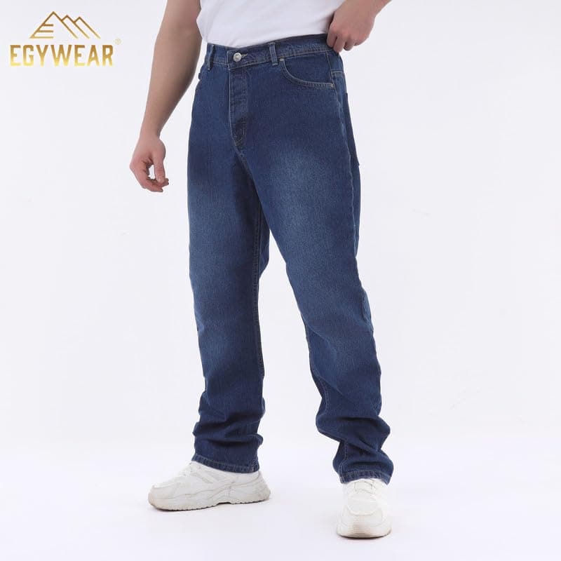 EGYWEAR Men's dark blue regular fit pants RGM01-148 dark blue