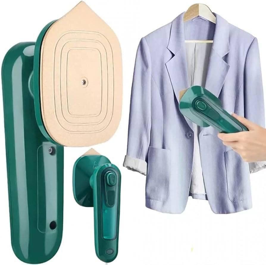 Portable Handheld Steam Iron With Spray 30W Power Anti Drip Design Compact Electric Pressing Tool For Clothes Travel Craft Sewing Lightweight Home Use With Silicone Pad