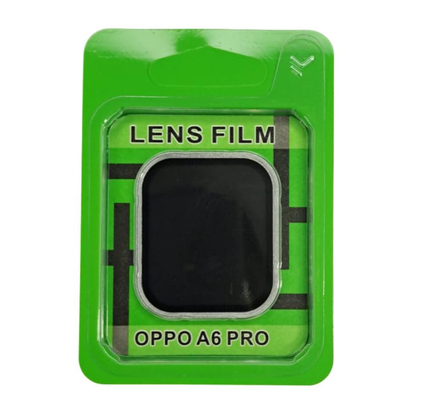 Camera Lens Protector for Oppo A6 Pro / A6 5G Accessories, 9H Tempered Glass Metal Ring Camera Cover Screen Protector, Case Friendly, Anti Scratch, Silver