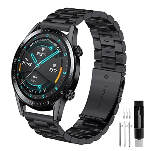 YHC Stainless Steel Strap for Huawei Watch GT2 46mm/GT3 46mm