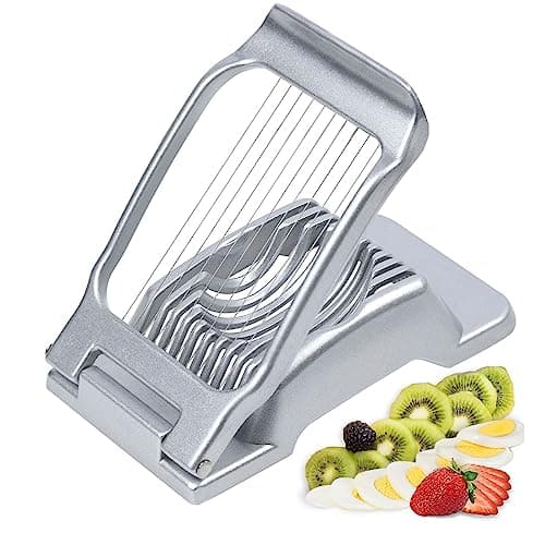 Egg Slicer for Hard Boiled Eggs Heavy Duty Fruit Egg Cutter with Stainless Steel Wire Food slicer