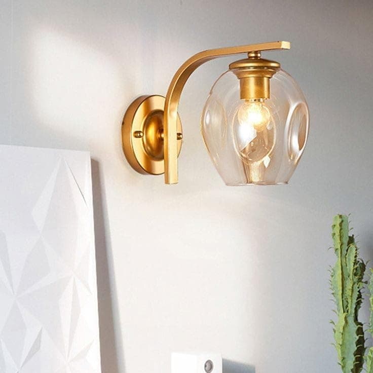 Generic Abalek 1 Bulb Without Bulbs 15x20x15cm Gold Edg_243