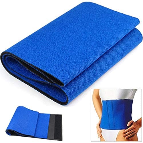 Exercise Belt Stomach Belly Burner Weight Loss Fat Shaper Waist Slimming Trimmer Width 25cm Length 120cm Blue, One Size Waist cincher