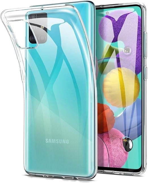 Samsung Galaxy A51 case Cover Transparent Silicone Soft TPU - Clear