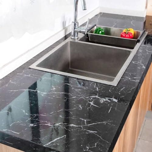 Renew Your Kitchen in Ramadan with Marbella Marble Roll Sticker (60cm Wide x 5m) - El Dahr Foil Thermal Adhesive Anti-Maya and Fire Proof - Now Available in Pegui Belle Store Wallpaper