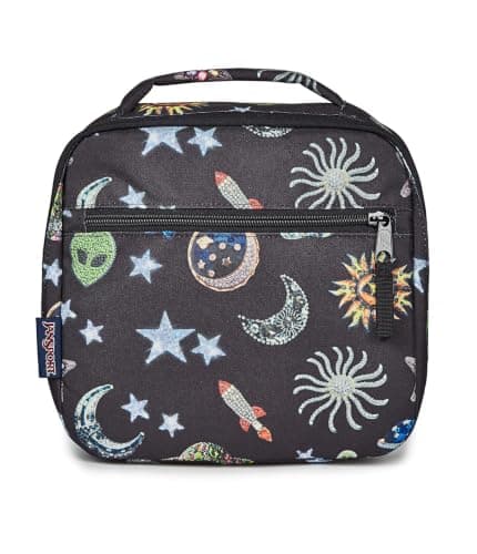 JanSport Lunch Break Galaxy Glam Insulated Lunch Bag | Insulated Interior, Front Zip Pocket, Carry Handle Meal holder