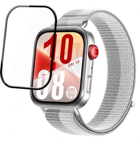 ARROWS Screen Protector for Huawei Watch Fit 4, HD Clear Flexible Film, 3D Curved Edge, Anti-Scratch, High Touch Sensitivity, Easy Installation, Not Glass
