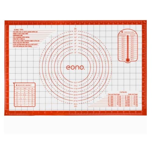 Silicone Baking Mat Extra Large Thick 50x40 Cm Non-Stick Sheet With Measurements For Rolling Fondant Pastry Pizza Reusable Oven Safe Non-Slip Dough Mat Professional Grade Bakeware Tool For Baking