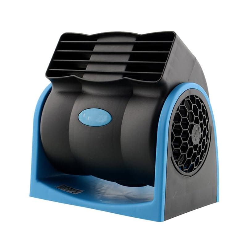 KaberTrade 12V Car Fan Portable Mini Adjustable Air Vent Silent Air Vent Fan for Car Truck RV SUV Vehicles (Blue Code:1417) - KaberTrade Air conditioner