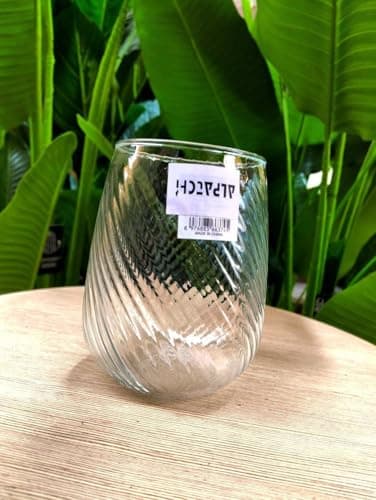 Generic Glass Drinking Cups with Spiral Design, made of high-quality glass,Set of 6. (650ml)