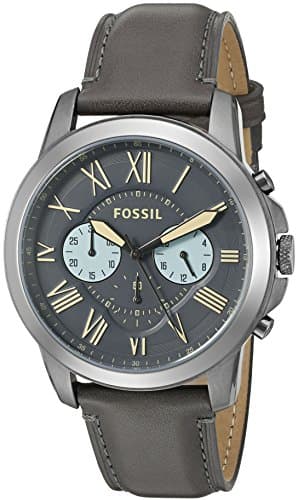 Fossil Grant Watch For Men Analog Leather Band Fs5183, Quartz