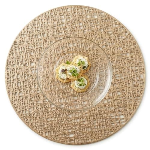 Imported Leather Serving Coaster, Set of 4 Elegant Serving Mat for Dishes and Trays, Dining Table Decorative Coaster, Modern Design for Serving Meals and Appetizers Guests in Elegant and Professional