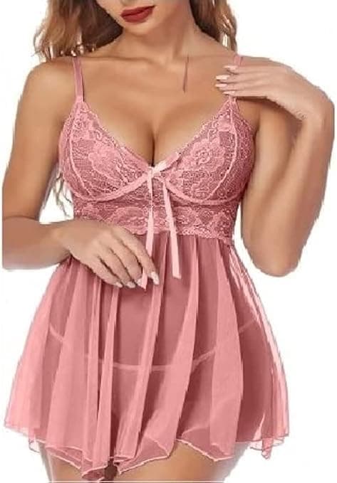 لانجري بيبي دول قصير بلاى سوتس شفاف قميص نوم أنيق من كيان للتجارة والتوزيع كود 109 Nightgown nightshirt