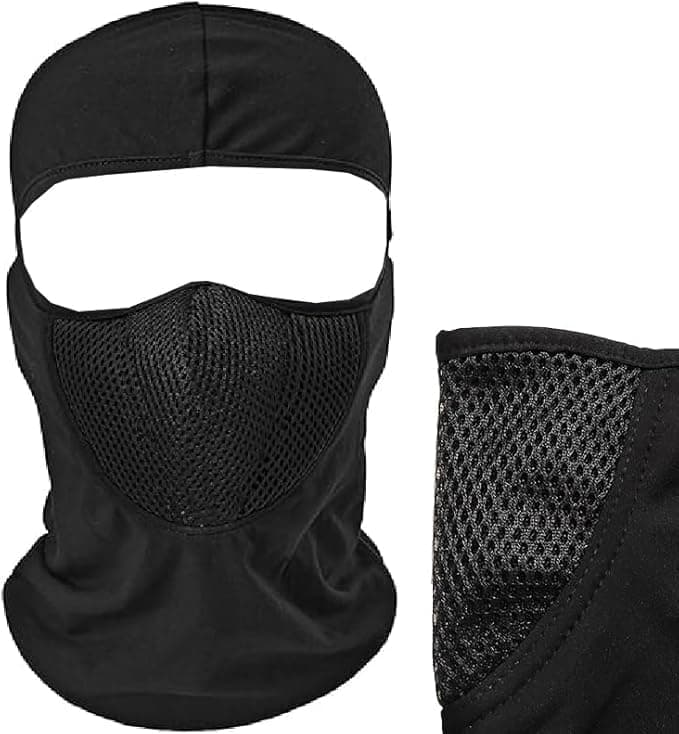 Motorcycle Face Mask Under Helmet Dustproof Dustproof Dustproof Windproof Breathable Full Face Neck Mask (1pc) - sa car Auto part