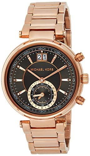 Michael Kors Watch for Women, Japanese Quartz Movement, Analog Display, Silver Silver Strap-MK6226