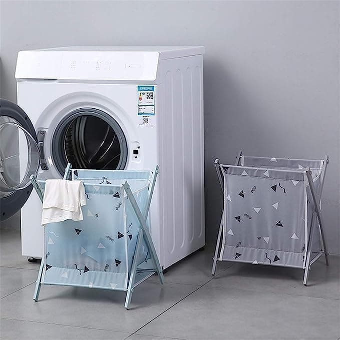 Collapsible Plastic Laundry Basket Durable Waterproof Clothes Storage Bin