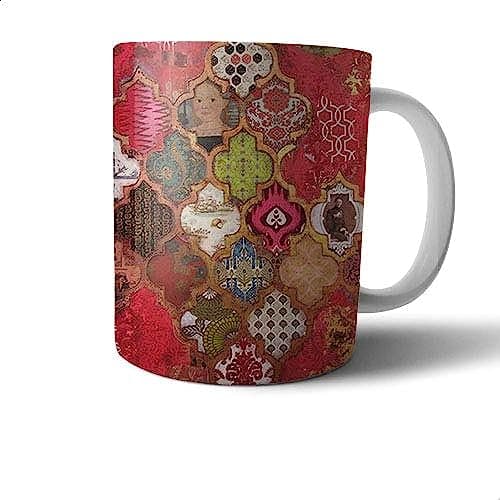 Ceramic Patterns Print Mug - Multi Color Drinking cup