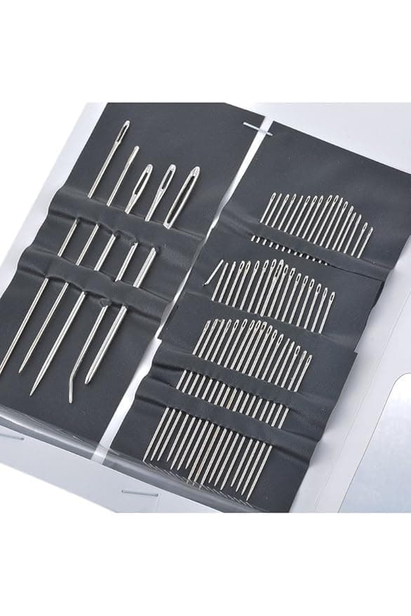 Professional Hand Sewing Needles Set - 55 Pieces Multi Sizes and Shapes Needles for Repairing and Sewing All Types of Fabrics, Perfect for DIY, Clothing Repair, DIY Projects