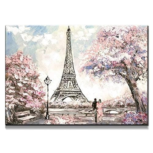Modern Eiffel Tower Tableau - 100 cm x 70 cm Wall art