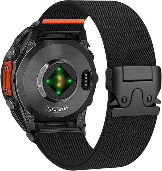 Flexible Nylon Strap (Compatible With Garmin Venu 3, 4 & 2//Samsung Galaxy Watch 3 45mm/46mm Watch/Gear S3 Frontier/Classic.) Watches, 22mm, With -Release Buckle, Made Of Stretchy Sport
