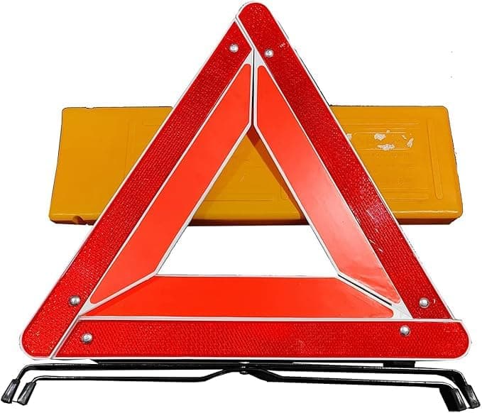 SACAR 1 Piece Emergency Safety Triangle Reflective Warning Triangle for Emergency Accident Assistance Car Trunk Accessories - Red Orange (Reflective Phosphorus) Auto part