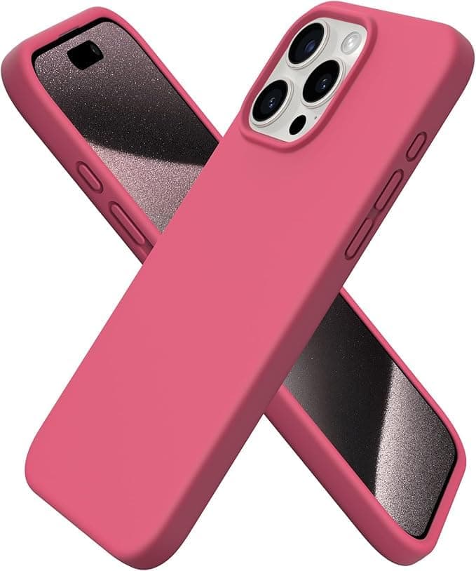 Compatible with iPhone 13 Pro Max Case 6.7", Slim Liquid Silicone 3 Layers Soft Gel Rubber Shockproof Protective Phone Case with Anti-Scratch Microfiber Lining (Desert Rose) Cellular phone case