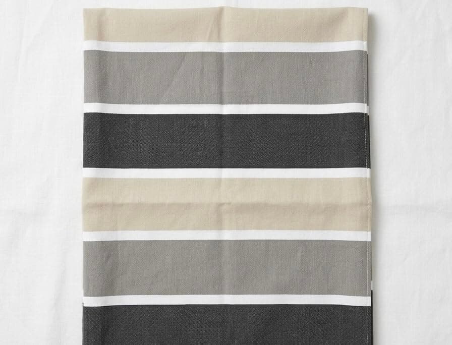 100% Egyptian Cotton Kitchen Towel, Absorbent Tea Towel and Dish Cloth, 50 x 70 cm, Reusable Kitchen Drying Towel, Made in Egypt (Plaid Red) (Gradient Grey)