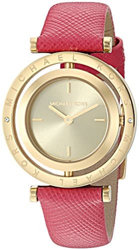 Michael Kors Watch for Women, Japanese Quartz Movement, Analog Display, Pink Pink Strap-MK2525
