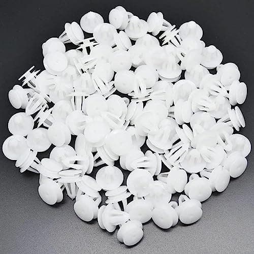 KaberEgypt KaberEgypt KaberEgypt 100 Piece Car Door Brush Clip - White Powersports protective gear