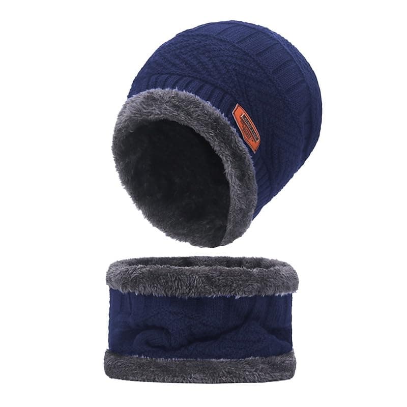 Missby® Winter Knitted Hat with Scarf Touch Screen Gloves Thick Warm for Men and Women Apparel